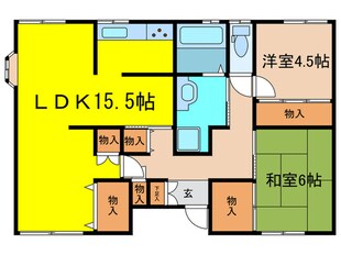 グリーンハイツ　山本台の物件間取画像